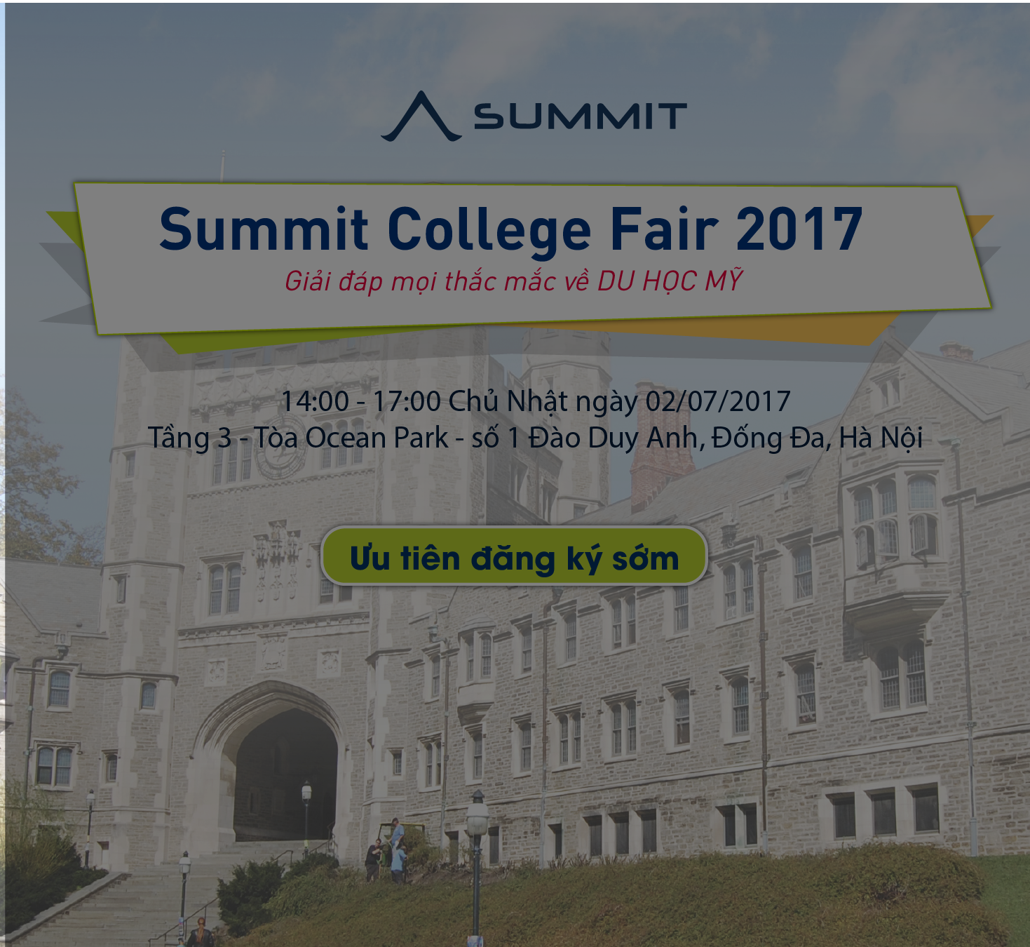 “Đến thăm” hơn 50 trường đại học hàng đầu Mỹ tại Summit College Fair 2017