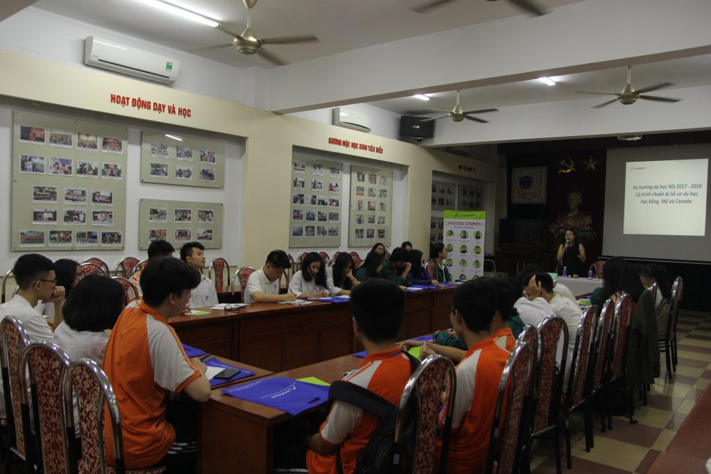 tọa đàm du học mỹ tại THPT Nguyễn Tất Thành