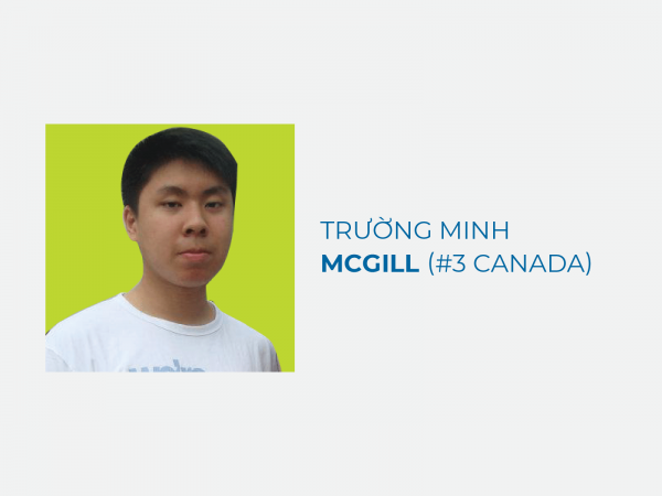 Hoàng Trường Minh – McGill University (#3 Canada)