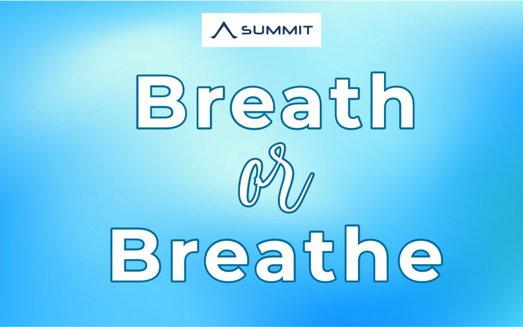 Cặp từ Breath và Breathe