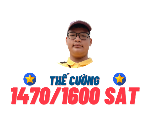 Hoàng Thế Cường – 1470 SAT