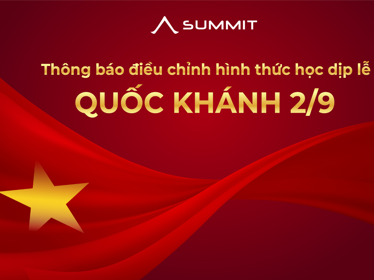 THÔNG BÁO ĐIỀU CHỈNH HÌNH THỨC HỌC DỊP LỄ QUỐC KHÁNH 2/9