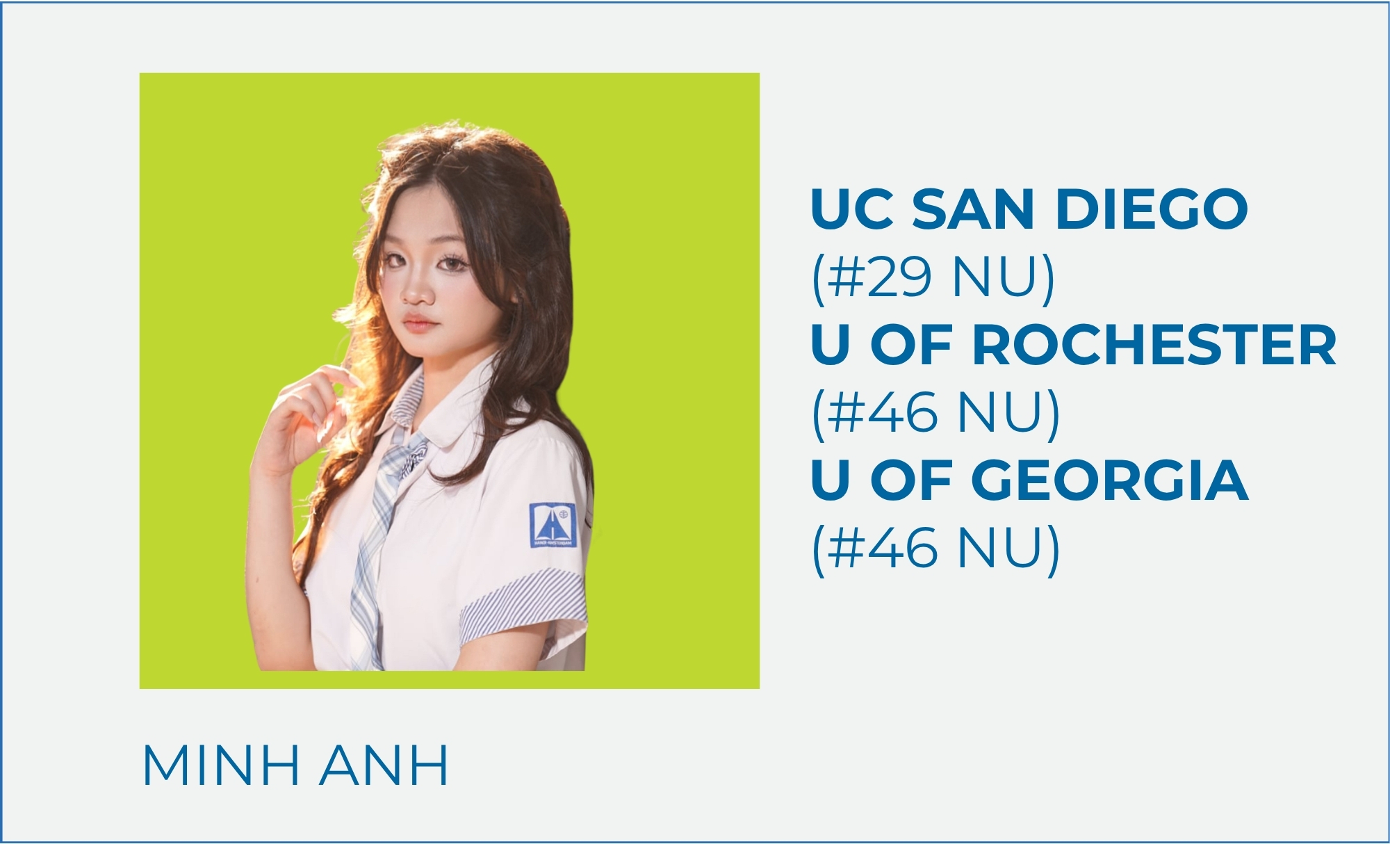 Phạm Minh Anh – UC San Diego (#29 NU)