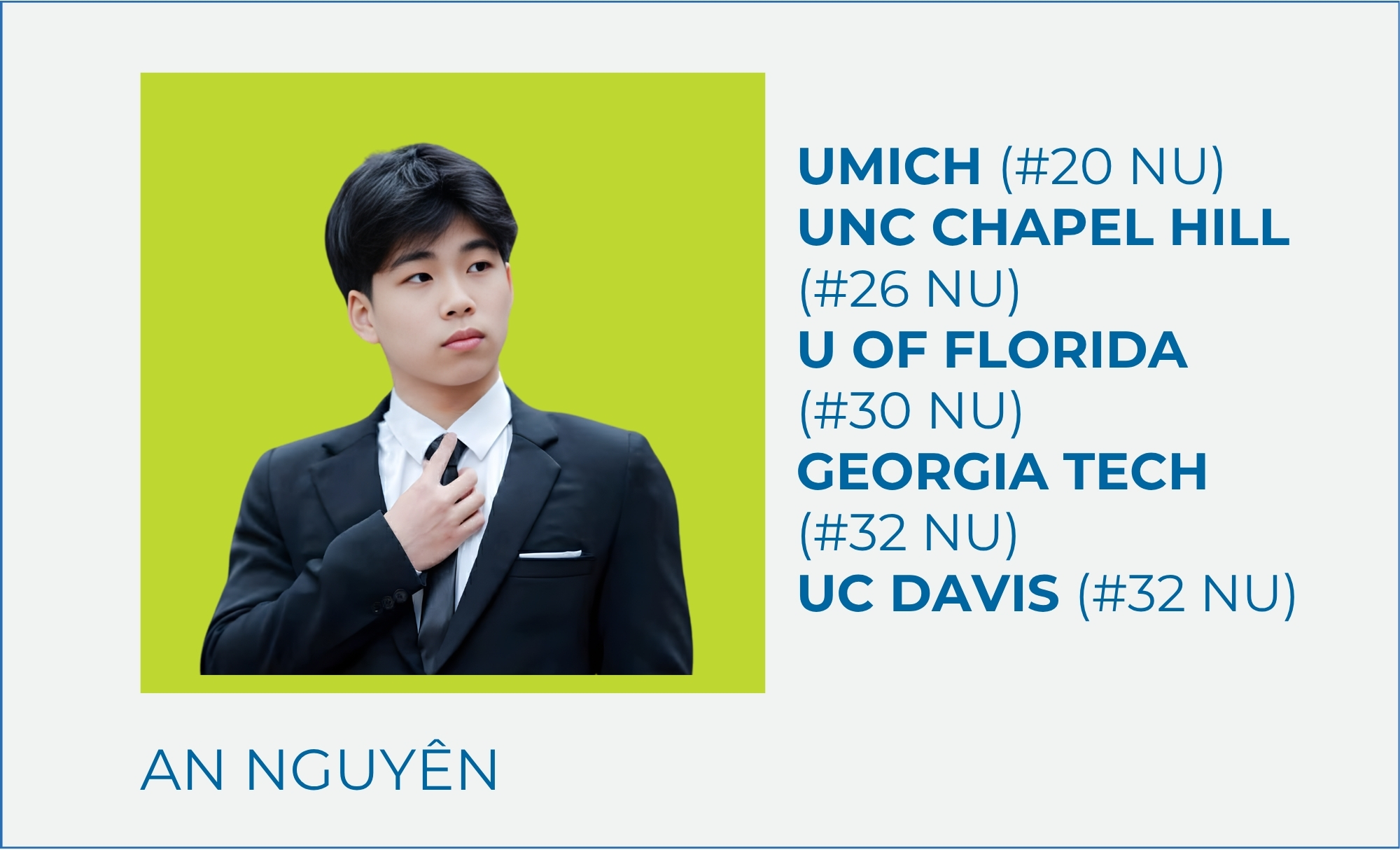Nguyễn Hữu An Nguyên – UMich (#20 NU)
