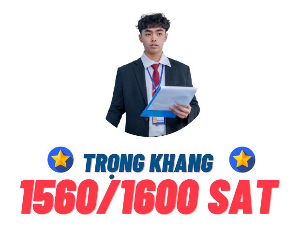 Trương Trọng Khang – 1560 SAT